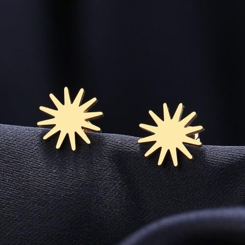 Stainless Steel Earrings Lrregular Graphics Exaggeration Fashion Stud Earrings Classic Simple Earrings For Women 2021 Jewelry