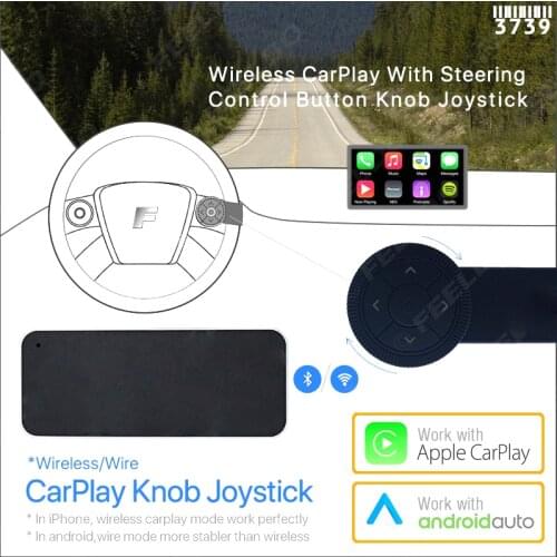 1 Sets Wireless CarPlay With Steering Control Button Knob Joystick For Car Android System Headunit Navigation Player