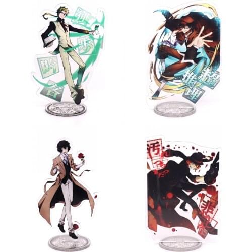 Japan Anime Cartoon Edogawa Ranpo Acrylic Two-sided Pattern Stand Figure Bungou Stray Dogs Cosplay Decoration Gifts New 1PCS
