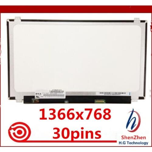 15.6'' LCD for Lenovo G50-80 Screen Matrix for Lapotp LCD Screen LED Display 1366x768 HD Glare 30Pin 5D10G74897 Replacement