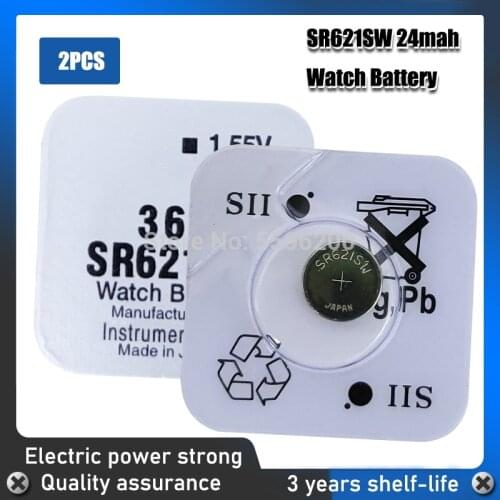 2pcs/lot FOR SEIZAIKEN 364 SR621SW AG1 LR621 SR621 164 LR60 L621 1.55V Button Cell Coin Battery Swiss Watch