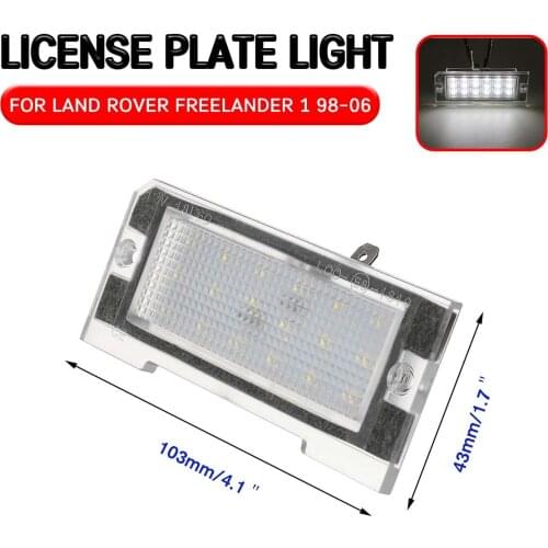2pc LED License Number For Land Rover Freelander 1 1998 1999 2000 2001 2002 2003 2004 2005 2006 Plate Light Lamp