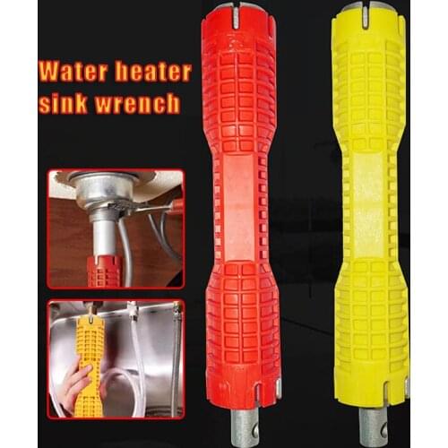 8-in-1 Sink And Faucet Installer Multi-purpose Socket Wrench Plumbing Tool For Toilet Bowl Sink Bathroom Kitchen Ferramentas Man