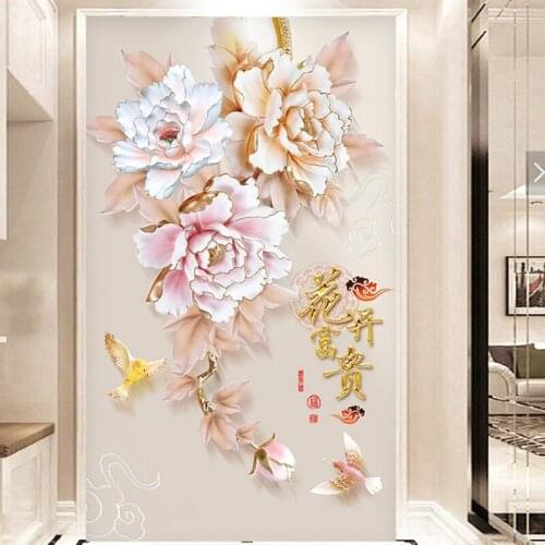 DIY 5D Sale Round/Square Diamond Embroidery, Mosaic, Rich Peony, Flowers & Birds,Traditional Chinese Full, Painting Cross Stitch