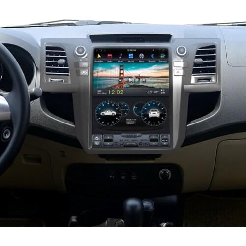 64G Tesla 12.1" Vertical Screen Android 9 Car DVD Player GPS Navigation For TOYOTA Fortuner 2007 - 2015 PX6 Multimedia Carplay