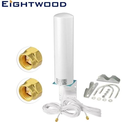 698-2700 MHz 10-12dBi Dual SMA Male 3G/4G LTE Omni-Directional Antenna for Mobile Cell Phone Signal Booster Cellular Amplifier