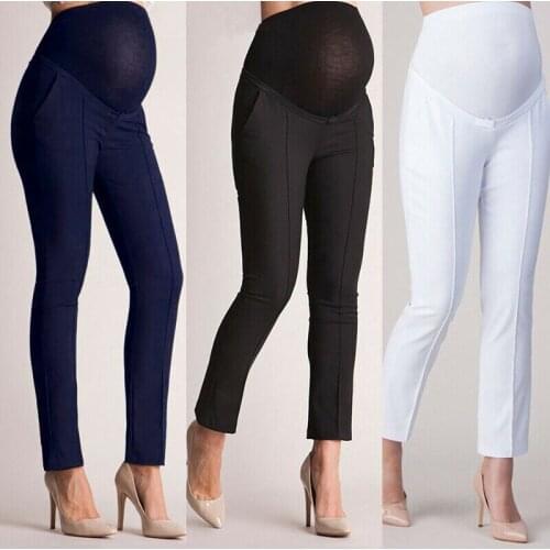 Elastic Belly Protection Maternity Pregnant Leggings Pants Trousers Pencil Pants