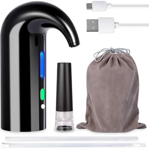 Electric Wine Aerator Pourer, Portable Wine Decanter and Wine Dispenser Pump, Multi-Smart Automatic Filter Wine Oxidizer