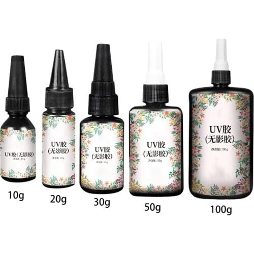 10g 20g 30g 50g 100g UV Resin Hard Type Crystal Clear Glue Curing Epoxy Crafts DIY Jewelry Accessories
