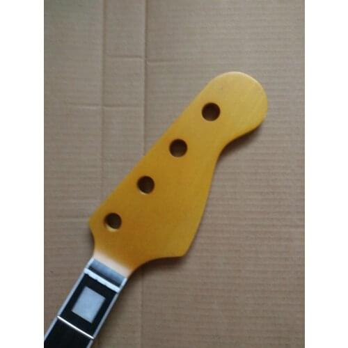 Ebony fingerboard Electric JAZZ Bass Guitar Neck Replacement Maple 20 Frets