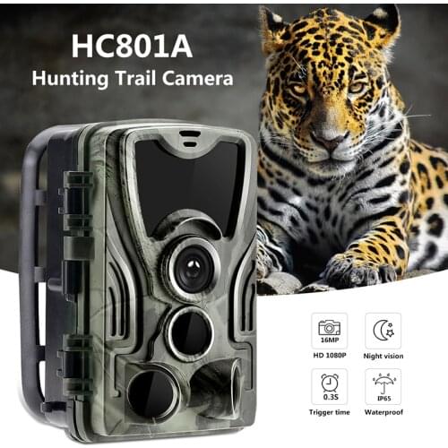 HC-801 Hunting Trail Camera Night Version 16MP 1080P Wildlife Photo Traps 0.3s Trigger Infrared trail Camera Video Surveillance