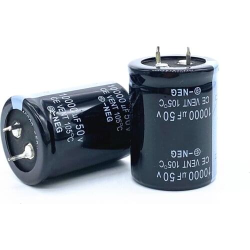 2PCS Electrolytic capacitor 50V 10000UF 10000UF 50V 35*40mm Electrolytic capacitors best quality