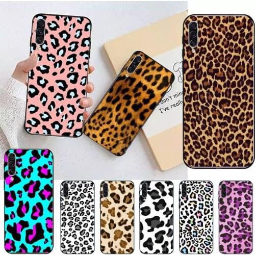 Leopard Phone Case For Samsung A40 A50 A71 A8 A10 S7 S8 S10 S20 Fe note 10 plus