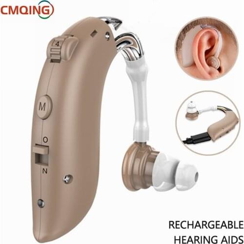 Best Rechargeable Hearing Aid Digital BTE Hearing Aids Adjustable Tone Sound Amplifier Portable Deaf Elderly Digital Hearing Aid