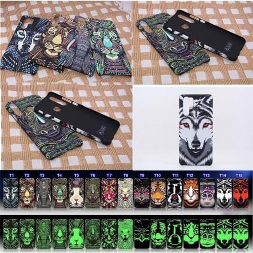 Luxo Animals Matte PC Back Cover for Huawei P30 Lite Nova 4e P30 Pro Luminous Hard Case