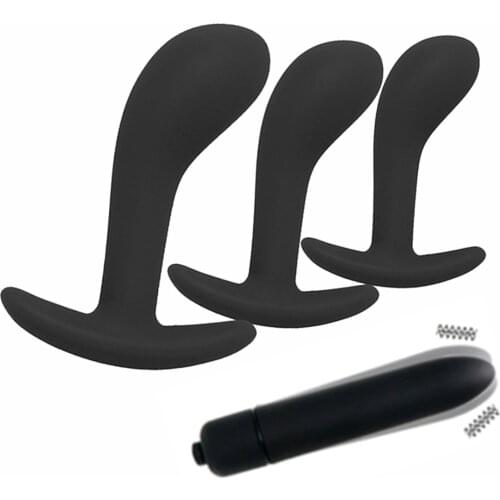 Silicone Anal Plug Set Backyard Vibrator Sex Toys For Men Butt Plug Prostate Massager Anal Dildo For Gay Woman Sex Product Shop