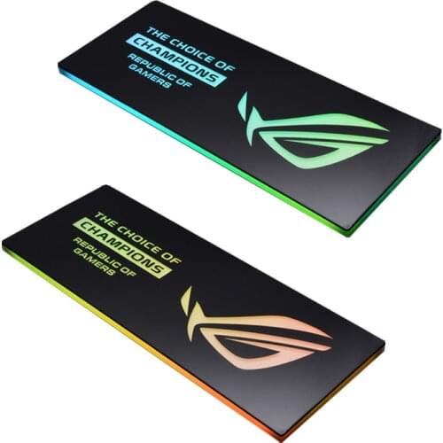 Customizable patterns Charge Light backplate use for Computer Case Side DIY Acrylic Board Size 440*140*8mm Four edges shine