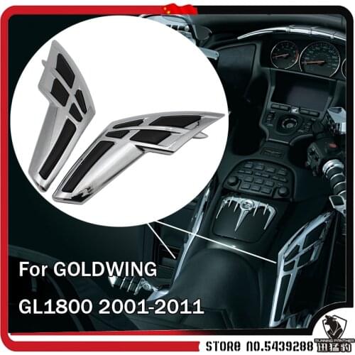 For Honda Goldwing GL1800 GL 1800 2001 2002 2003 2004 2005 2006 2007 2008 2009 2010 2011 Motorcycle ABS Chrome Fairing Tank Trim