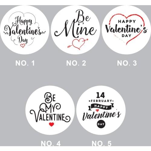 Wholesale 230PCS 4CM Self Adhesive Wrapping Sticker DIY Accessory Valentine’s Day Envelope Sealing Circular/Round Stickers