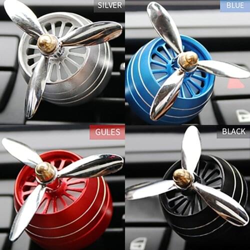 Air Freshener Car Smell Clip Fresh Aromatherapy Fragrance Alloy Auto Good Accessories LED Mini Conditioning Vent Outlet Perfume