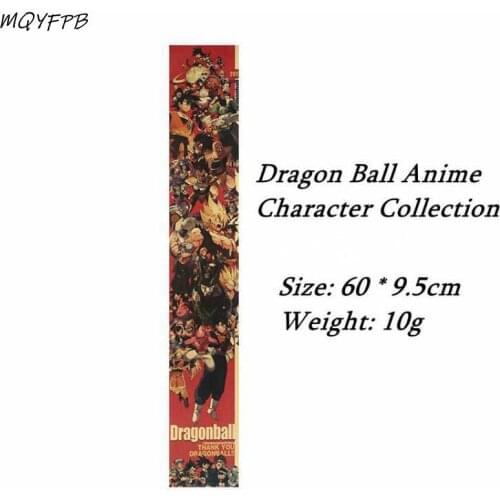 Anime A Collection of Characters Vertical section Kraft Sliver Paper Poster Wall Decoration Painting Household Products 60x9.5cm