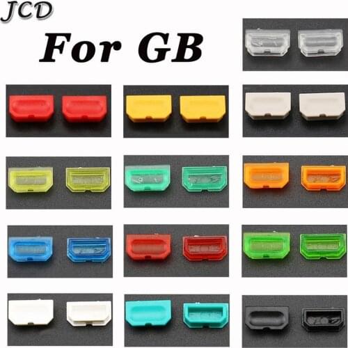 JCD 2pcs Multicolor Dust Cover For Game Boy GB game Console Shell Dust Plug Plastic Button For DMG 001
