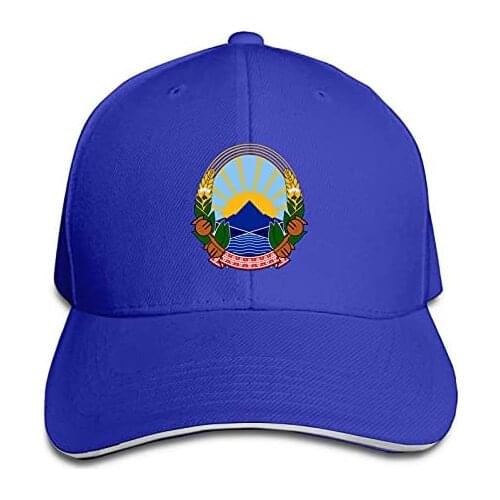 National Emblem Of North Macedonia Adjustable Sandwich Hat Baseball Hat Dad Hat Casquette Hat