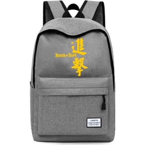 Attack on Titan Shingeki No Kyojin bolsas bags kawaii anime infantil plecaki backpack