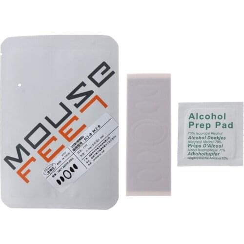 YYDS 1 Set 0.6mm Thickness Replace White Curve Edge Mouse Feet Mouse Skates For ZOWIE EC1-B / EC2-B Mouse