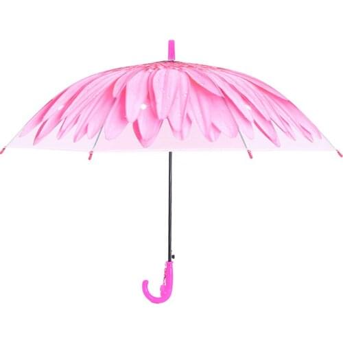 [Childrens umbrella] manufacturers custom creative cartoon children transparent mini cute long handle umbrella