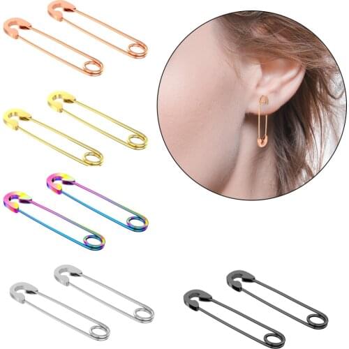 1PC Punk Helix Tragus Lobe Studs 316L Steel Earrings 5 Colors Ear Piercing Cartilage Studs Woman Man Oreja Gothic Body Jewelry