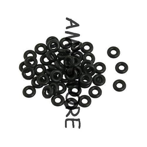50pcs Black NBR O Rings Oil Seal Washer 7mm x 3mm x 2mm