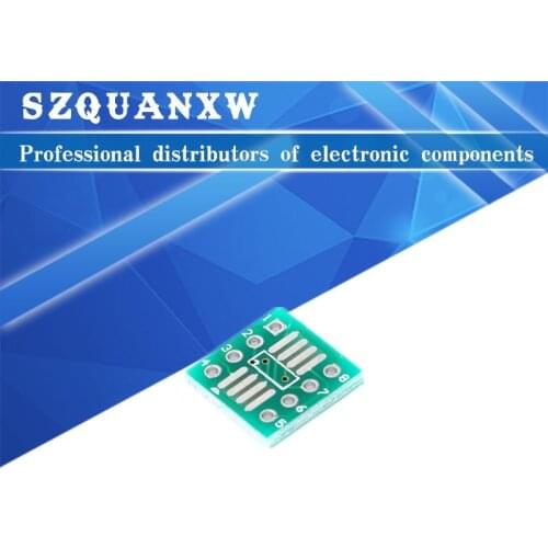 100PCS TSSOP8 SSOP8 SOP8 SOP-8 SOP SMD to DIP8 Transfer Board DIP Pin Board Pitch Adapter