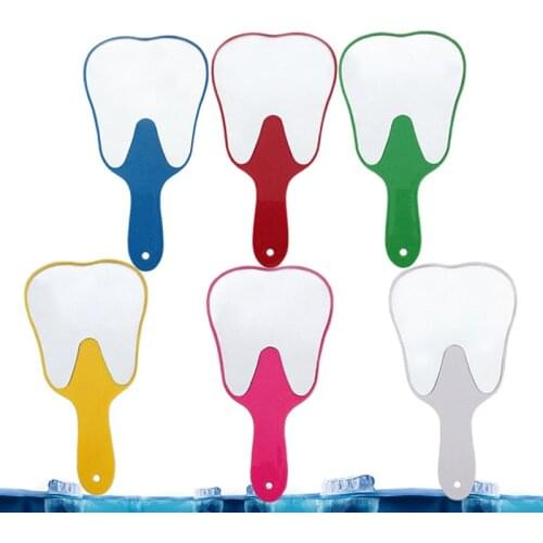 2019 Tooth Clean Mirrors Oral Care Dental Instruments Teeth Shape Mouth Checking Tool Mirror