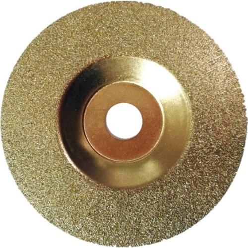 4 inch Brazed Bowl Grinding Brazing Sheet Diamond Wheel Cutting Electroplated Saw Blade Disc Grain Rotary Drill Power Tools
