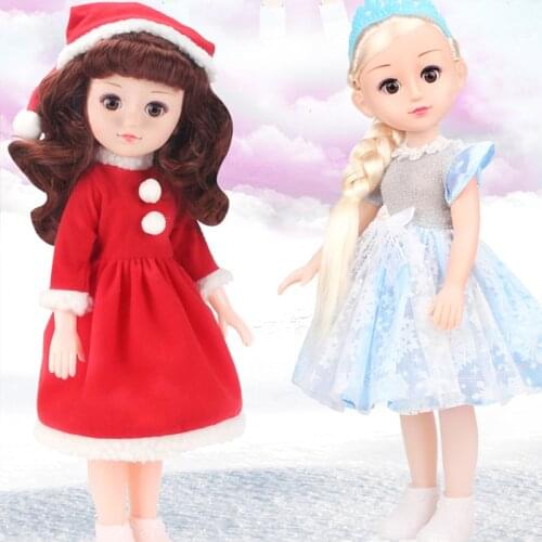 43cm Doll toys girl princess dress up bebe reborn can blink eye talk full vinyl body birthday gift