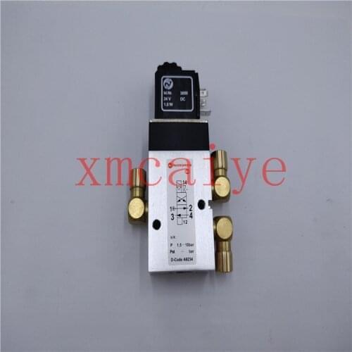 5 pcs S9.184.1051 Pneumatic 4-2 Way Valve 6mm Push Fits x3 Brass Mouthpiece SM102 SM74 PM52 Machine