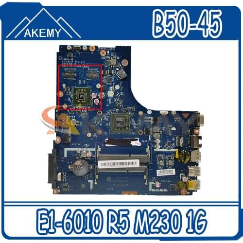Akemy For Lenovo B50-45 n50-45 la-b291p Laptop Motherboard CPU e1-6010 R5 M230 1G DDR3 100% Test OK
