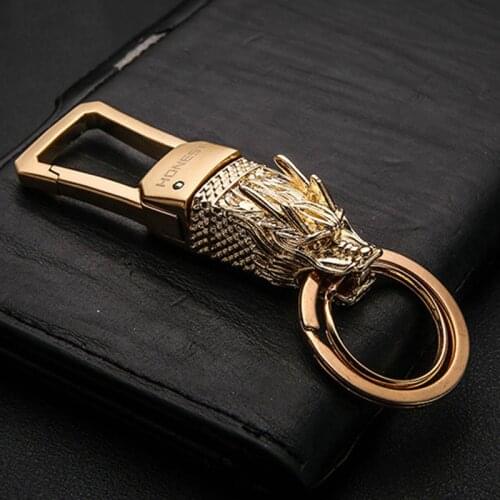 Car Styling Key ring Dragon Head Auto Keychain Keyring for LADA Land Rover Lexus Jeep Jaguar Infiniti Hyundai Holden ford Dacia