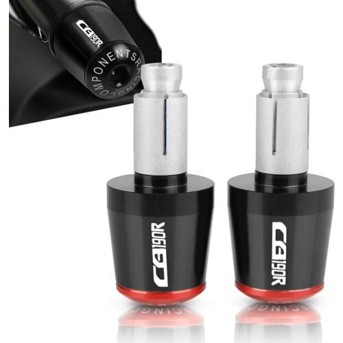 For Honda CB190R CB 190R CB190 R 2015-2018 2016 2017 7/8'' 22MM Motorcycle Handlebar Grips Slider Cap Plug Hand Bar End