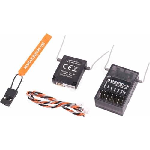 DSMX 6 CH AR6210 RC Receiver RX W/ Satellite Support for DSM2 SPEKTRUM DX6i DX7 DX8 DX9 JR DSX6 DSX7 DSX8 RC Transmitter Radio