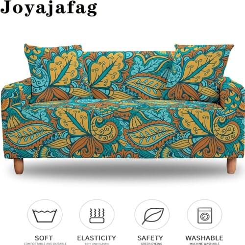 Stretch Slipcovers Super Soft Multi-Color Vintage Pattern Sofa Covers Elastic Couch Case Cover Furniture Protector 1/2/3/4 Seat