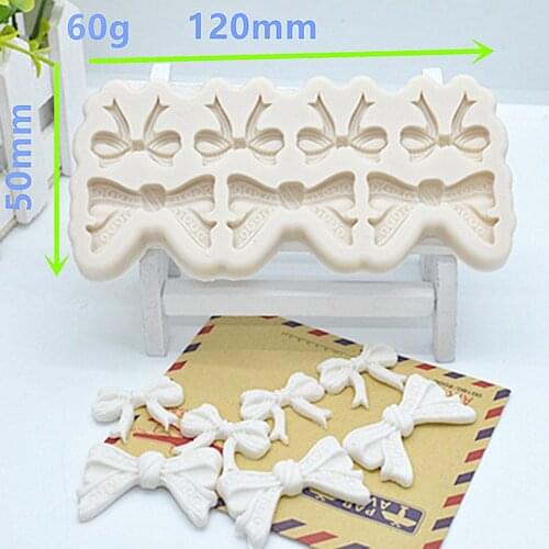 Cake Molds Bows Silicone Fondant Mould For Baking Bow Chocolate Cake Decorating Tools Pastry Kitchen Baking Accessories M1215