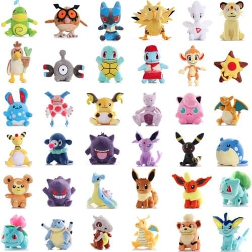 36 Style Pokemon Pikachu Plush Toys Vulpix Detective Pikachu Snorlax Clefairy Soft Stuffed Toys Gifts for Kids Children