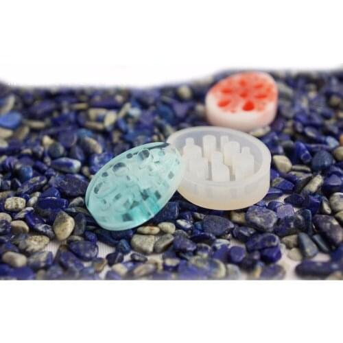 Silicone Pendant Mold Resin Jewelry Pendant Mould Lotus Root Shape Handmade Decoration Tools
