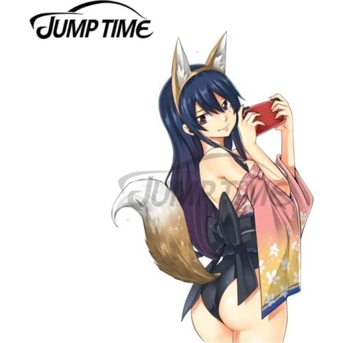 JumpTime 13 x6.8cm Sexy Fox Homura Kougetsu Kimono Edens Zero Anime Auto Decal Fashion Car Stickers Suitable for Fold GTR EVO SX