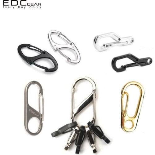 Classic Metal Quick Buckle Outdoor EDC tools Buckle Stainless steel Hook Key buckle Hanging ring
