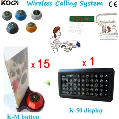 Call button for restaurant table K-50 screen + K-M bells + K-SP menu folder