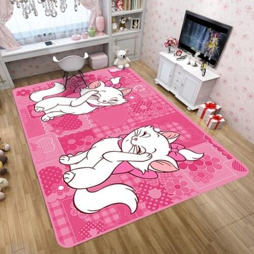 Disney Marie Cat Print Area Rugs For Kids Children Bedroom Home Living Room Carpet Floor Mat Large Modern Cute Rectangle Mats