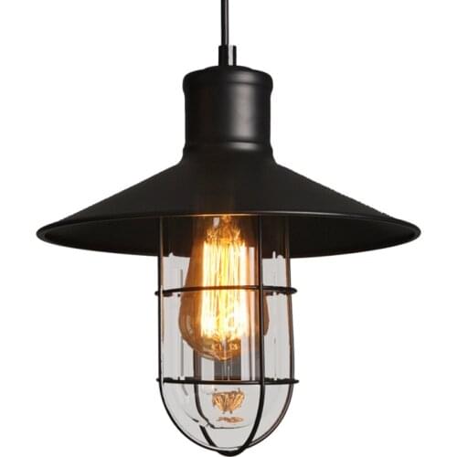 Fashion Vintage Wire Lamp Cage DIY Lampshade Industrial Lamp Guard Cage Lamp Shade Guard Classic Black Nordic Bulb Cover